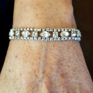 Vintage CZ Diamond Tennis Bracelet